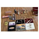 Pocket Knives, Sharpening Stones, Tie Tacks,