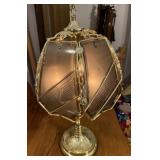 Vintage Smoked Glass Touch Lamp