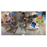 Lightbulbs, Rope, Small Propane Tank,