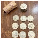 18+/- 1965 Kennedy Half Dollars, (2) 1966 K