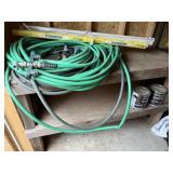 Wood Workbench, Watering Hoses, Sprinklers,