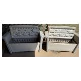 2 Rubbermaid Patio Storage Benches