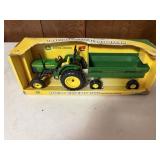 ERTL John Deere Tractor w/ Flarebox Wagon