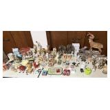 Large Lot of Figurines, Misc. Trinkets, Bells