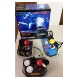 3 Vintage Joystick Consoles, Flight Simulator