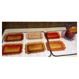 6+/- 'Last Supper' Serving Trays, Art Glass Vase