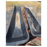 2 Bunk Feeders with Plastic Inserts (1 Broken)