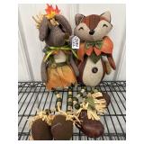 Sitting Fox & Mouse  20in tall