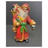 Vtg Plastic Old World Santa Ornament