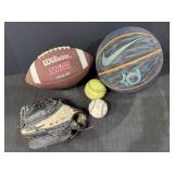 Sport balls & baseball glove