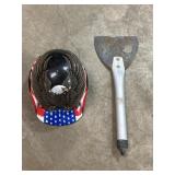 Scraper & Hard Hat