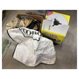 Rags, work gloves, toro bag