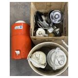 Water cooler, pint jars, coffee craft, mixer