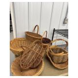 Variety of Wicker & Rope Baskets