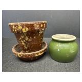 Pottery Plant Pot & Hall Vase