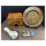 Decorative Wooden Plate, Popcorn Box