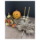 Metal Leaf Decor, jack-oï¿½-lantern decor,
