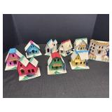 Japan Christmas cardboard Village Houses