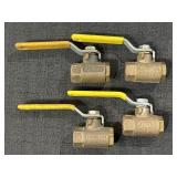 4 Apollo Brass CII 1/4 Valves