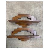 (2) Wall Shelves - 17.5in long X 4in wide