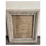 Framed 1889 Baptism Certificate