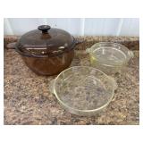 Vision Corning ware & Pyrex glass pans