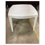 Plastic outdoor end table