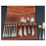 1847 Rogers Bros. Daffodil flatware service for 8