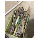 Stakes, large bolts, misc