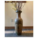 Hand painted pottery vase-2ft tall