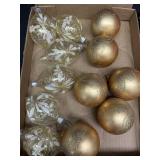 Shiny Bright Gold Sparkle ornaments &