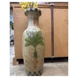 Hand Painted pottery vase-2ft tall