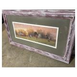 Signed RL Knaub Cows Grazing Framed Print