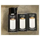 3 black Par20 uplight w/ baffle
