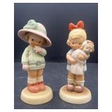 2 Enesco Memories of Yesterday figurines.