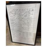 Laporte county framed Cemetery map