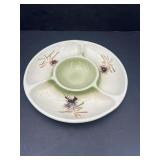 Vtg 1961 Lane & Co. pottery snack tray