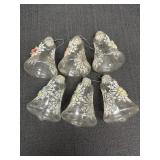 (6) Hand painted Christmas Bells