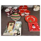 Christmas Cookie Dishes, Coffee Cups