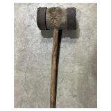 Primitive Wooden & Metal Mallet