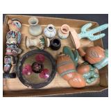 Plastic, Resin & Pottery Vases/ Decorations
