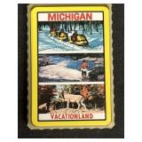 Michigan vacation land playing cards