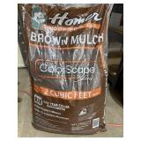 2 cubic feet brown mulch