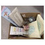 Box lot of wall decor & misc