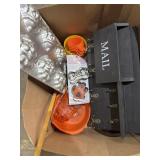 Wilton clown pan, Tupperware, silverware misc