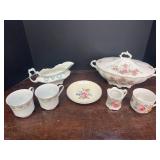 England, Germany, porcelain, china.  Gravy boat,