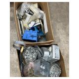 Electrical outlet boxes, switch face plates, etc