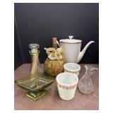 Pyrex Coffee Cups, Porcelain Coffee Pot, Indiana