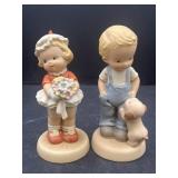 2 Enesco Memories of Yesterday figurines.