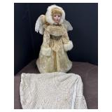 Christmas Angel Tree Topper w/ Crochet